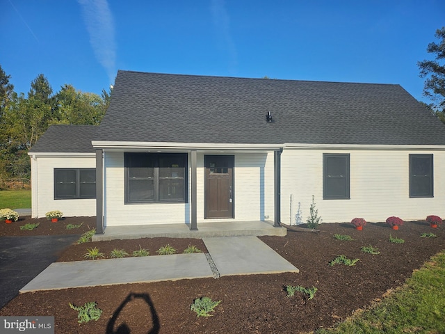 view of rear view of property