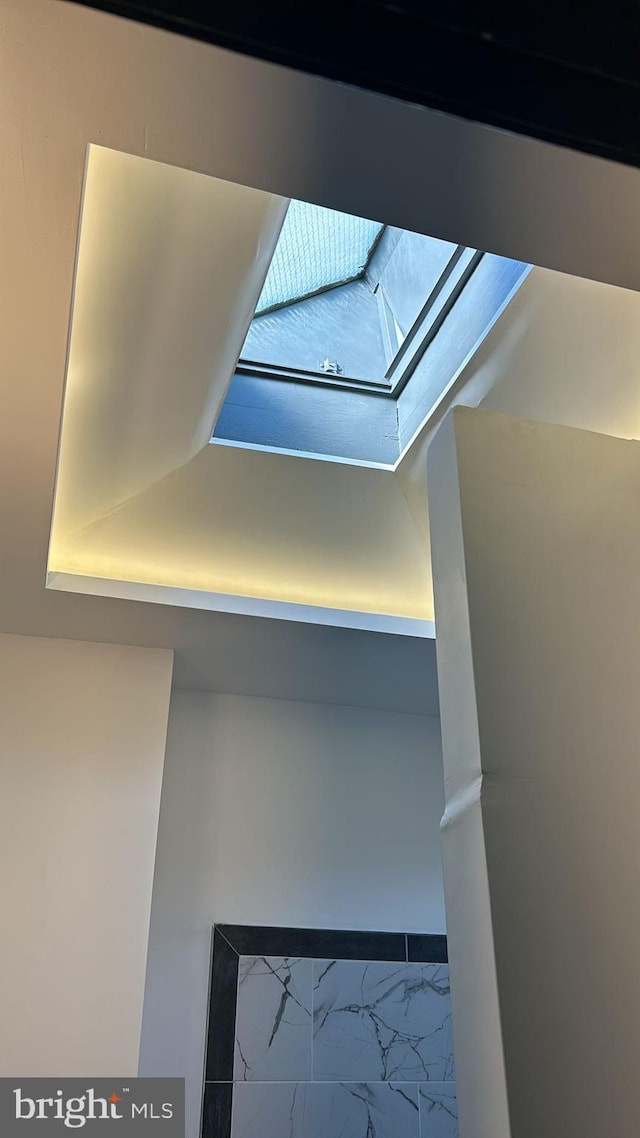 room details with a skylight