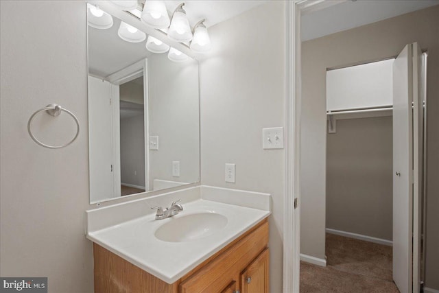 bathroom with vanity