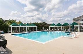 view of pool with a patio area