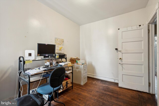 1337 S 54th St, Philadelphia, PA 19143 - home office with wood finished floors