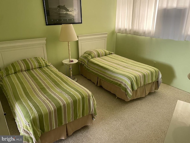 bedroom with carpet floors