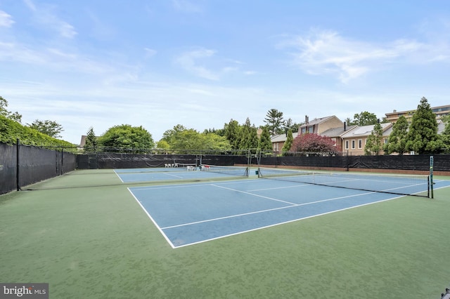 view of tennis court