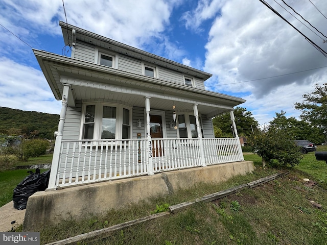 view of front facade with a porch