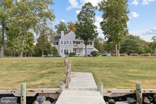 exterior space featuring a lawn