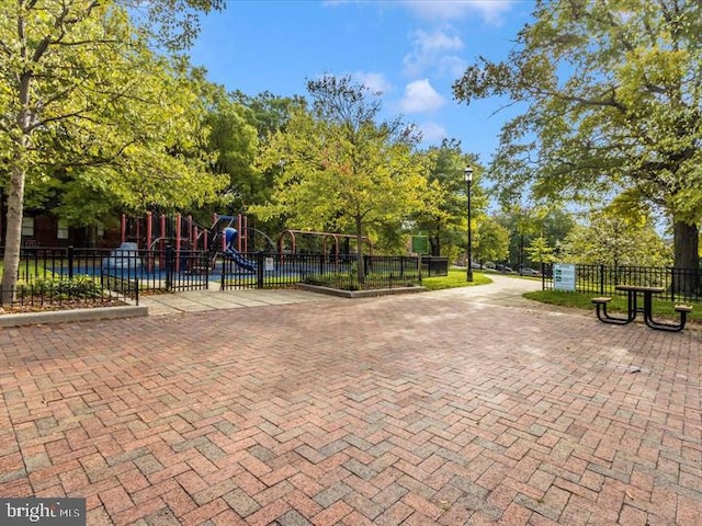 surrounding community with a playground