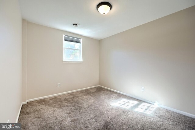 view of carpeted empty room