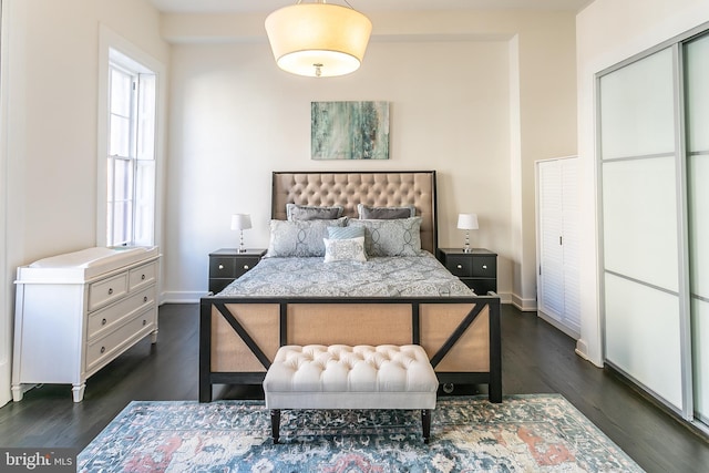 1508 Pine St Unit A, Philadelphia, PA 19102 - bedroom with dark wood-style flooring and baseboards