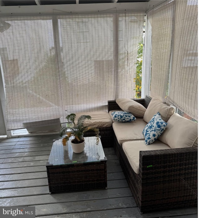 view of sunroom / solarium