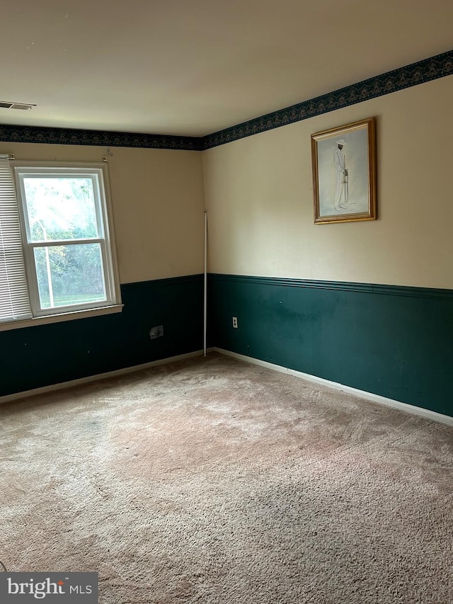 view of carpeted empty room