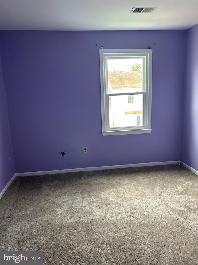 view of carpeted empty room