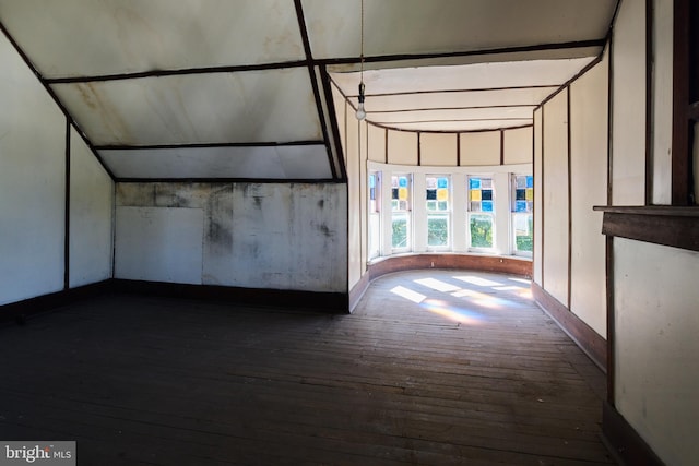 hall featuring dark hardwood / wood-style flooring