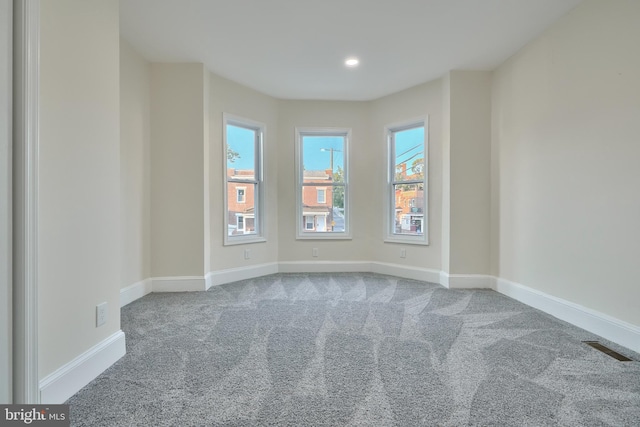 spare room featuring carpet floors