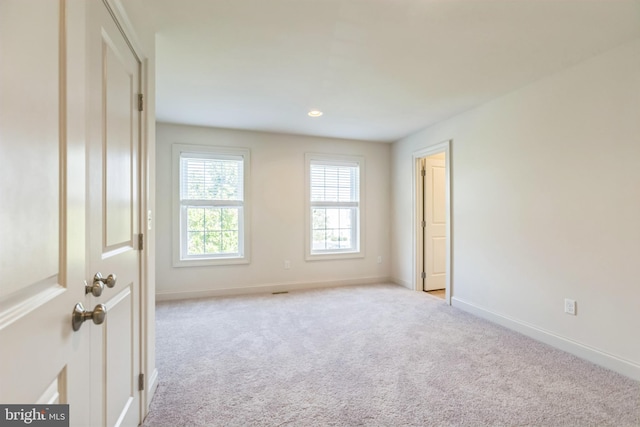 view of carpeted empty room