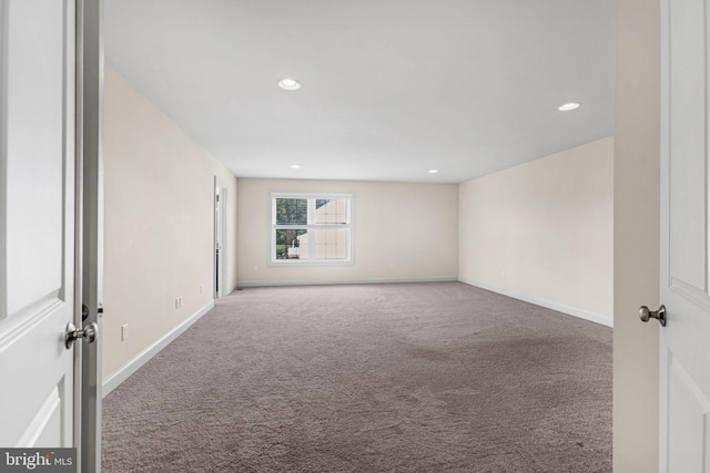 view of carpeted empty room