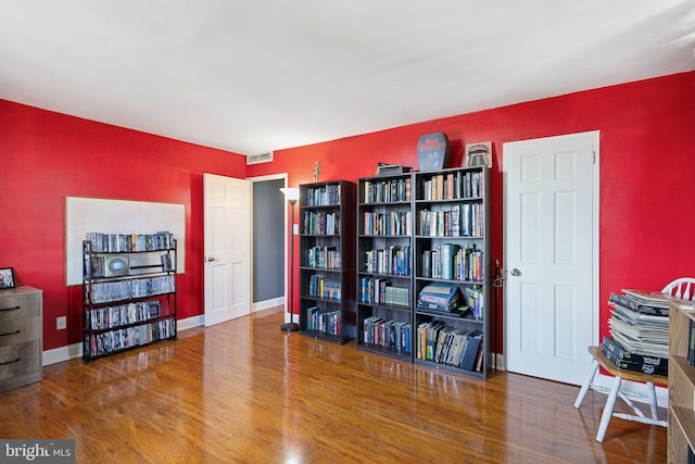 misc room featuring hardwood / wood-style floors