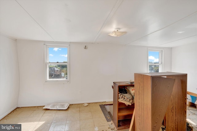 interior space featuring plenty of natural light