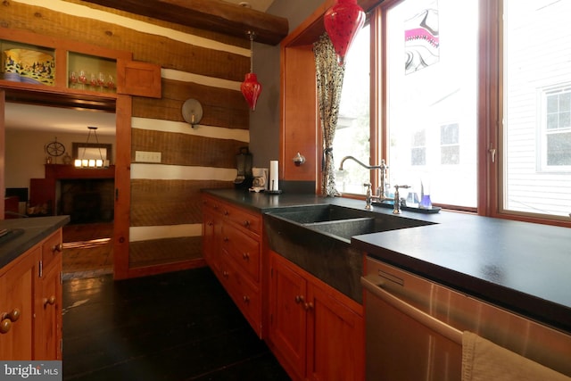 kitchen featuring dishwasher and sink