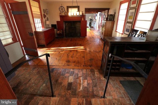 dining room with hardwood / wood-style floors