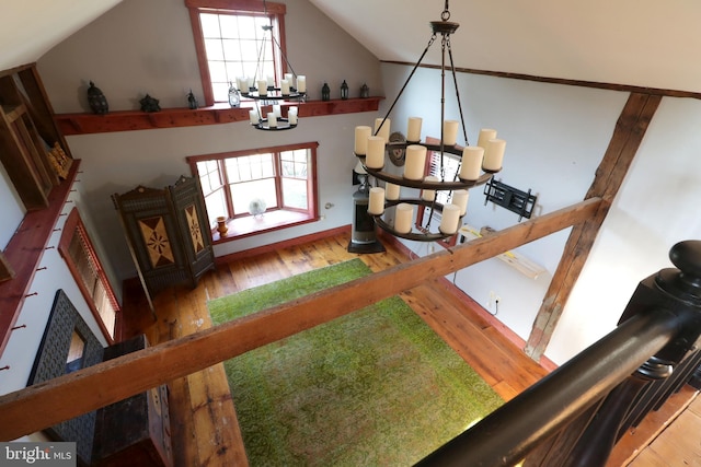 interior details with hardwood / wood-style floors