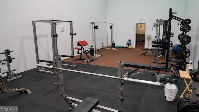 view of exercise room