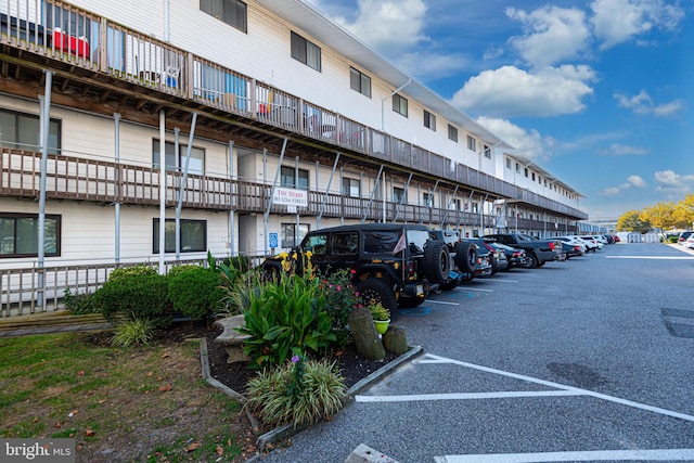view of uncovered parking lot