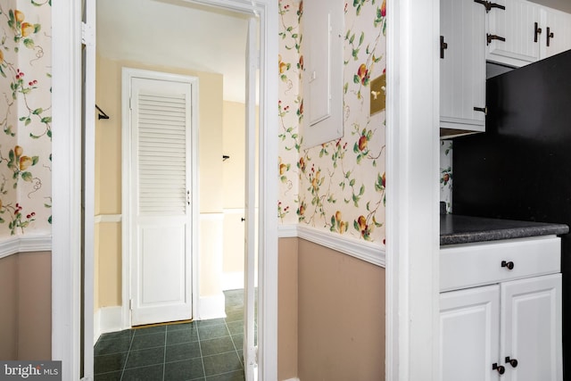 bathroom featuring tile patterned flooring