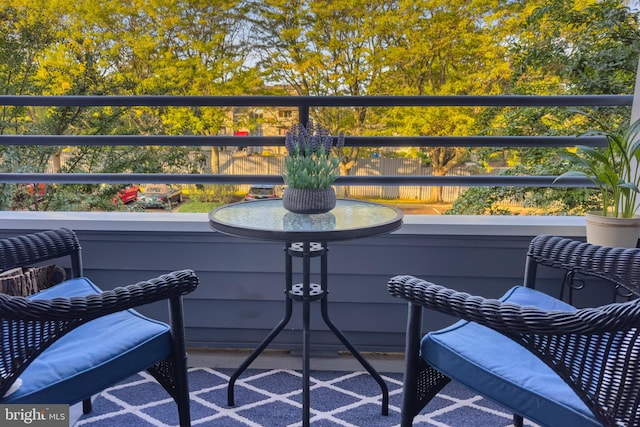 view of balcony