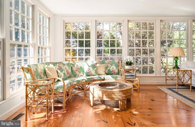 sunroom / solarium with plenty of natural light