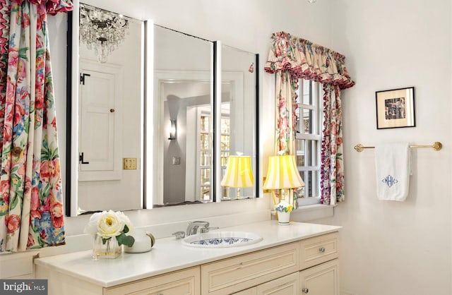 bathroom with vanity