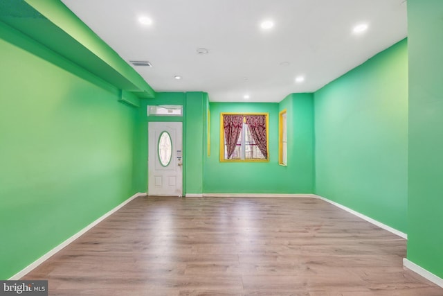 entryway featuring light hardwood / wood-style flooring