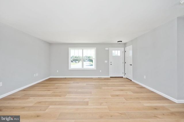 interior space featuring light hardwood / wood-style floors