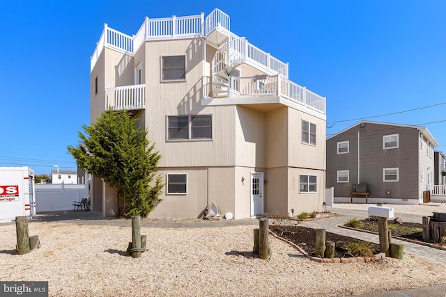 exterior space with a balcony