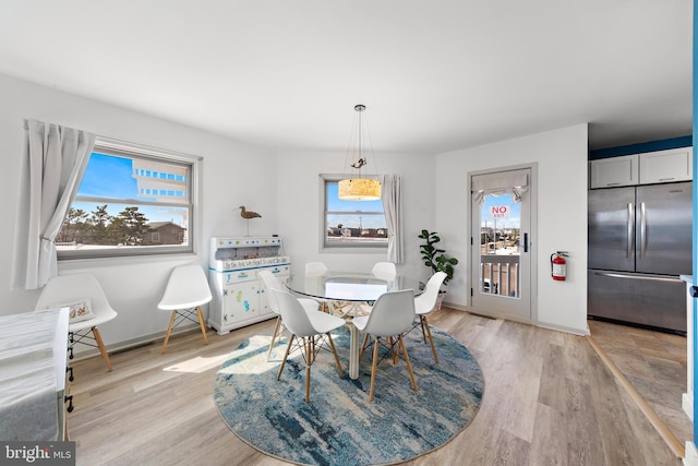 15 Weldon Pl, Long Beach Township, NJ 08008 - dining space with baseboards and light wood finished floors