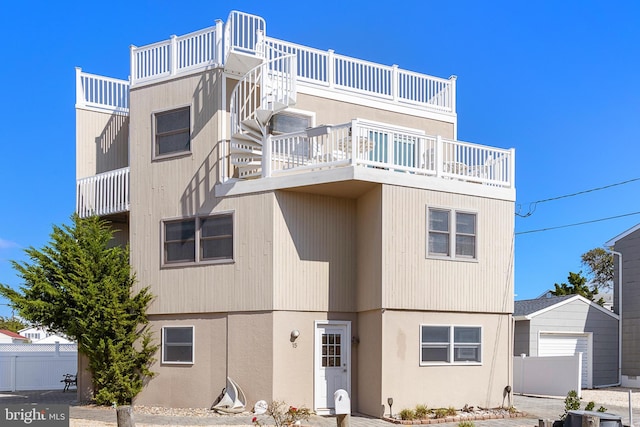 exterior space with a balcony