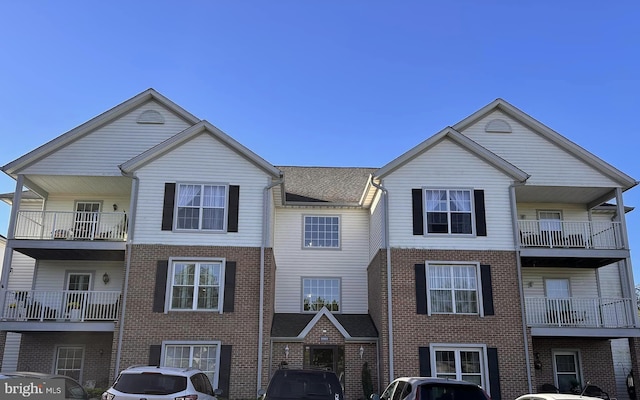 view of property featuring a balcony