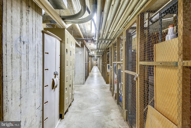 view of storage area