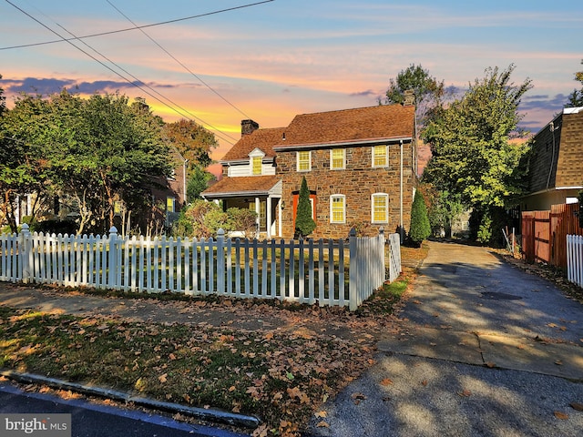 view of front of home