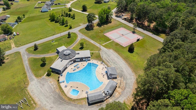 birds eye view of property