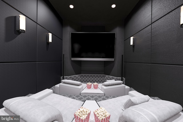 view of home theater room