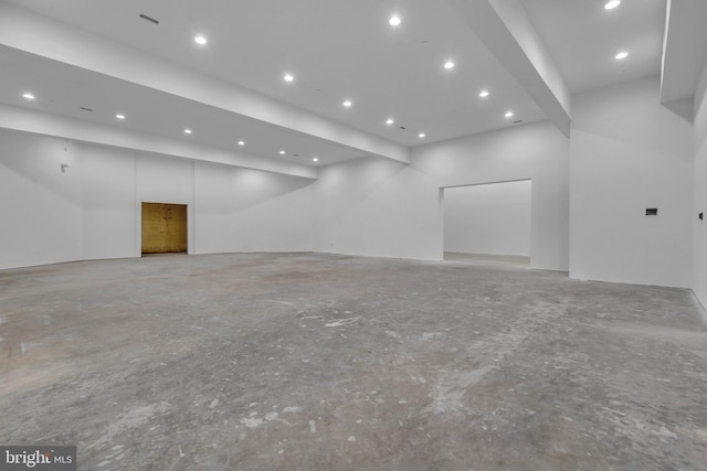 interior space featuring recessed lighting