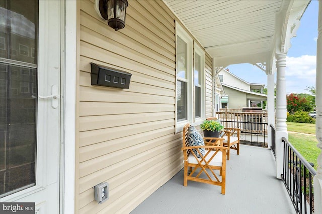 balcony with a porch