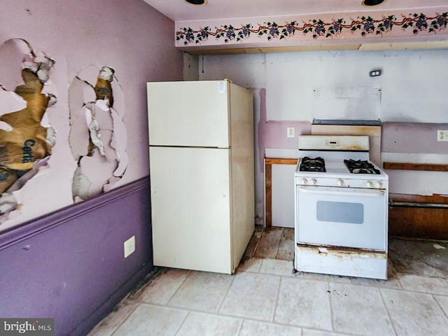 kitchen with white appliances