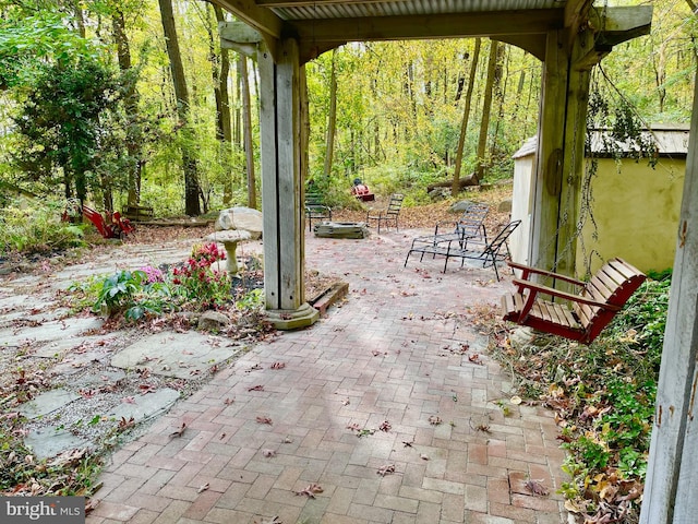 view of patio