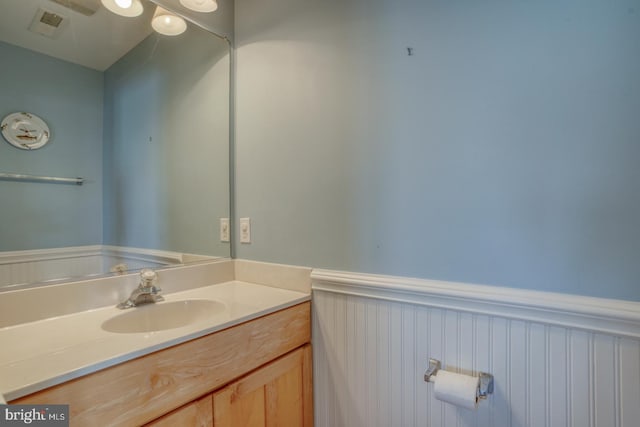 bathroom featuring vanity