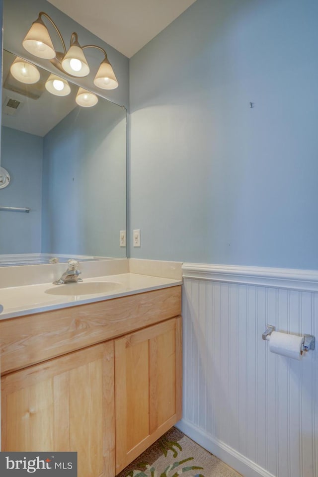 bathroom featuring vanity