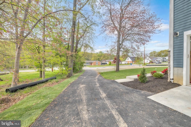 view of street with a residential view
