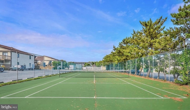 view of tennis court