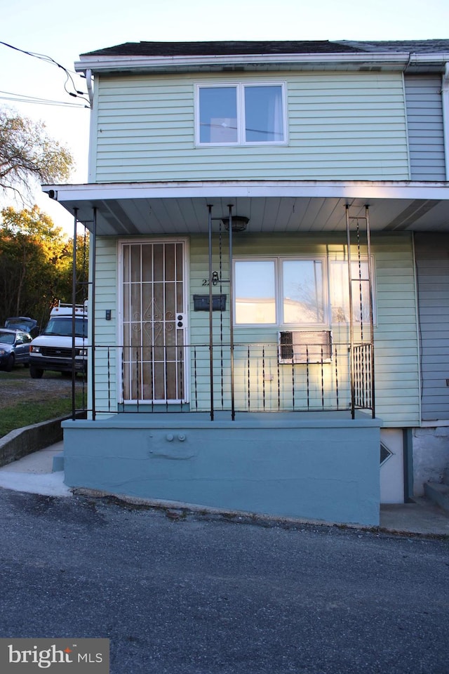 exterior space featuring covered porch