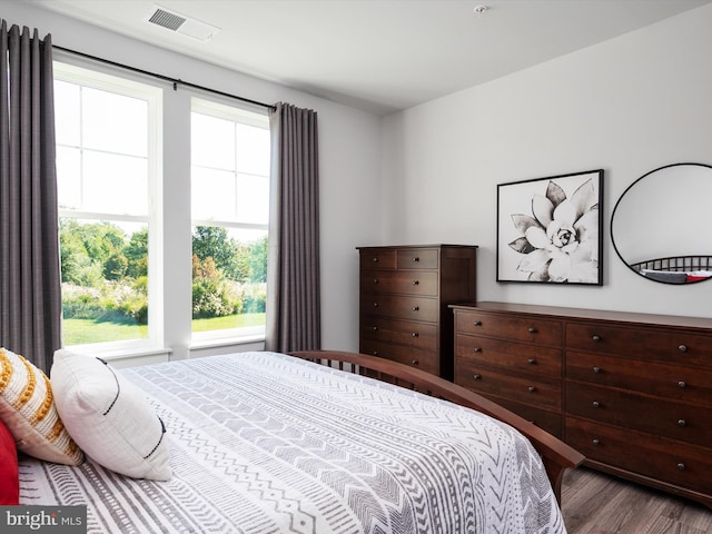 bedroom featuring hardwood / wood-style floors